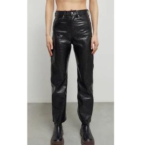 Brand new BDG snake skin leather pants from Urban Outfitters. Size 27!!